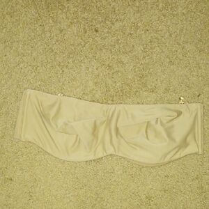 Cream Strapless Bandeau Top| Size: 36DD| Brand: Lilyette